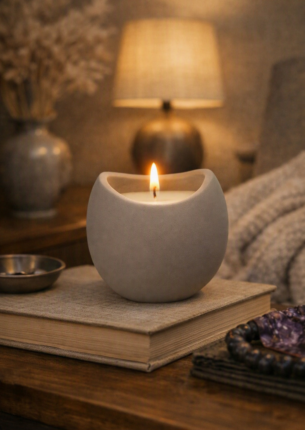 Soy Candle in Ceramic Pot