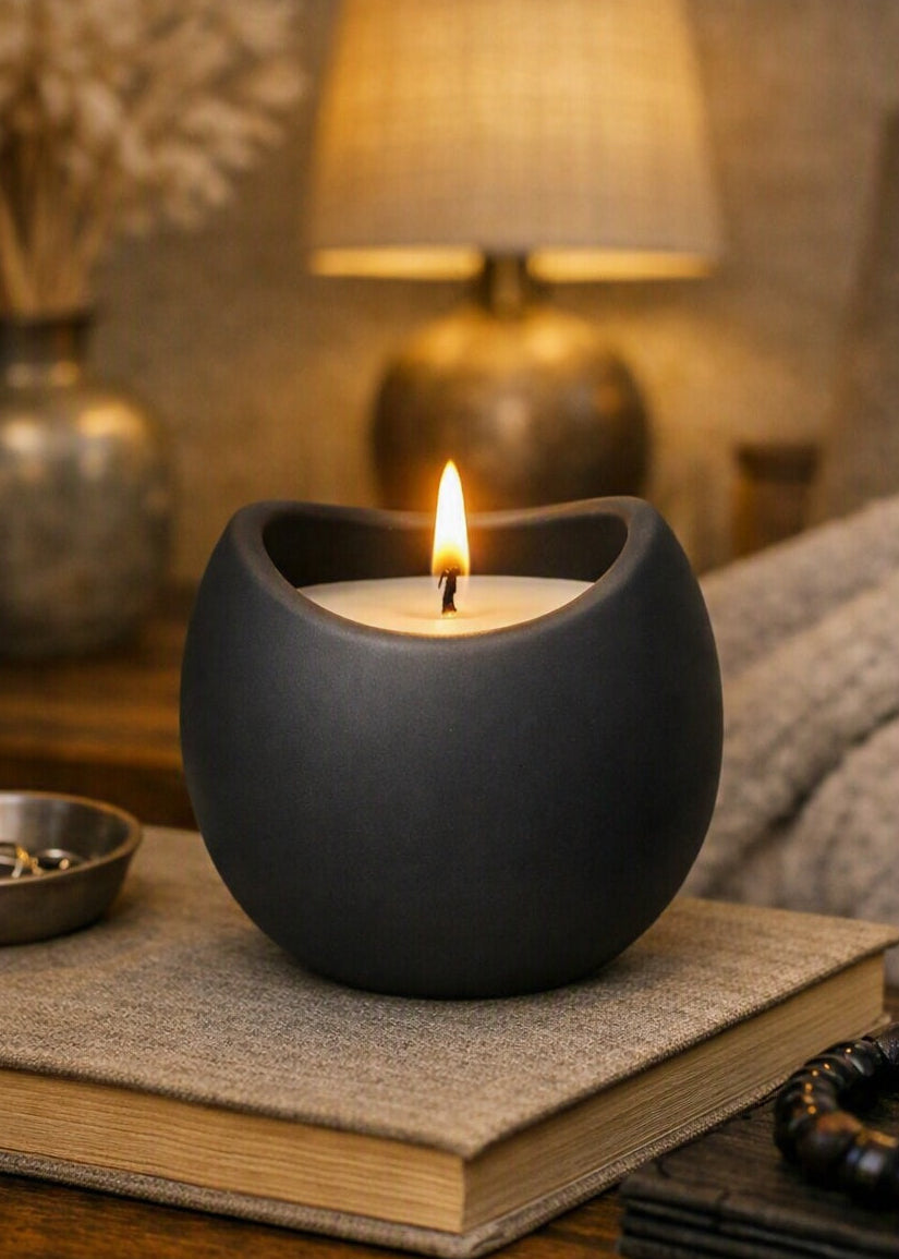 Soy Candle in Ceramic Pot