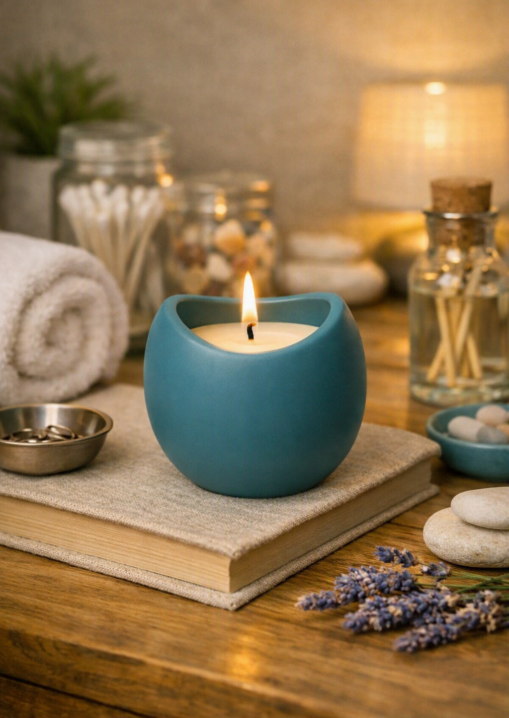 Soy Candle in Ceramic Pot