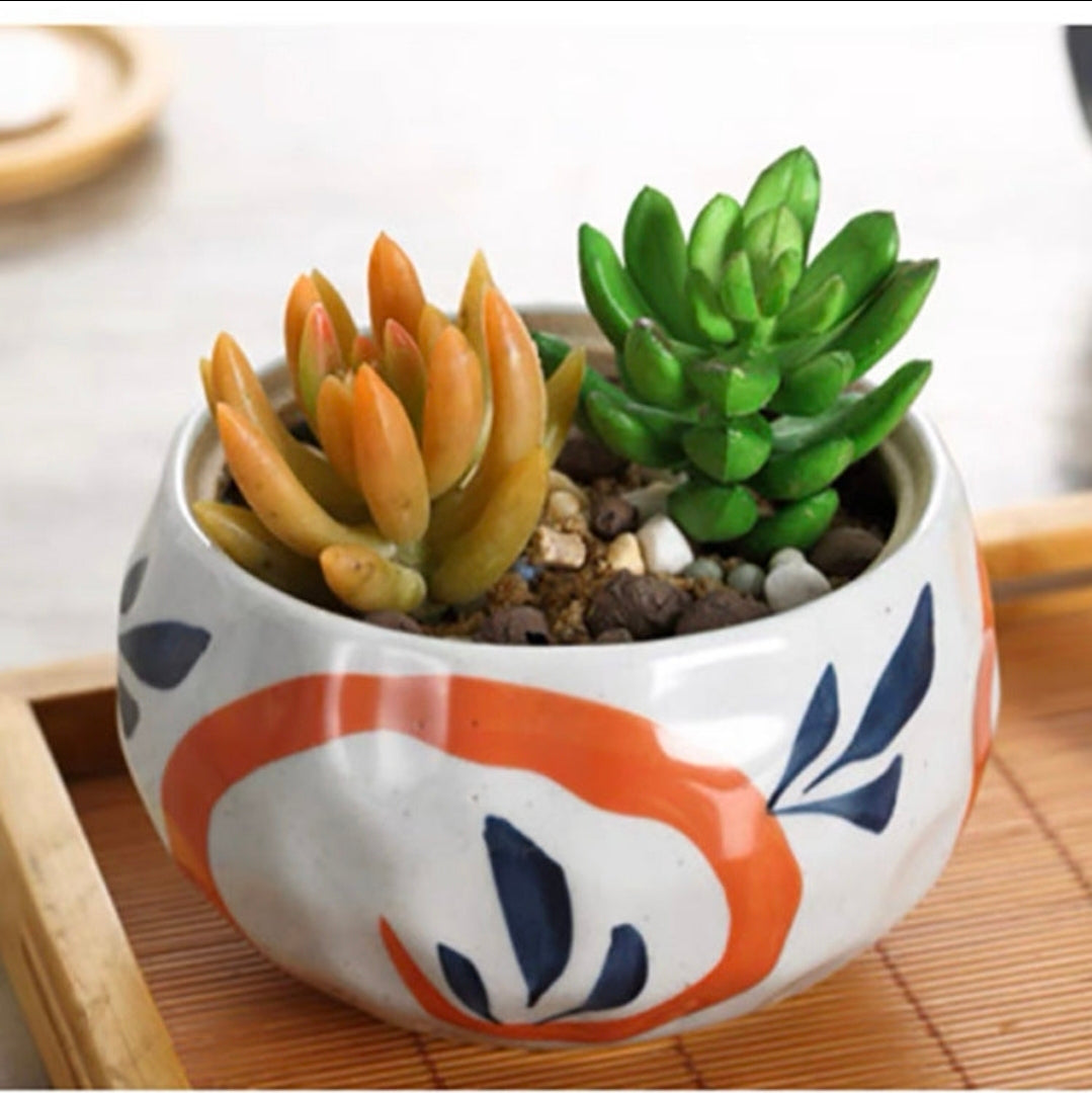Hand-painted Ceramic Planter