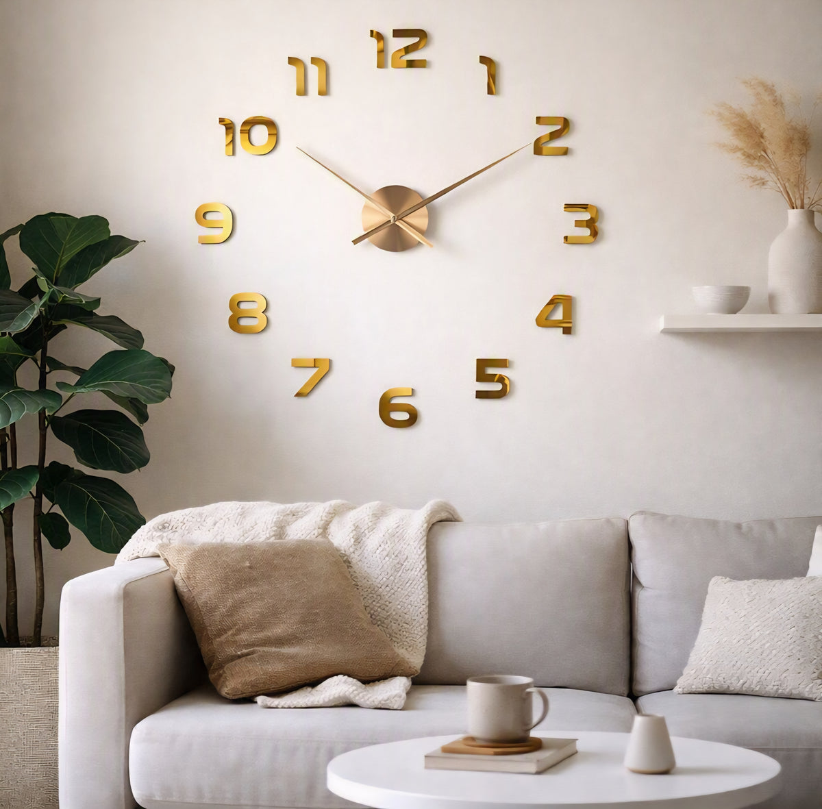 DIY Frameless Wall Clock