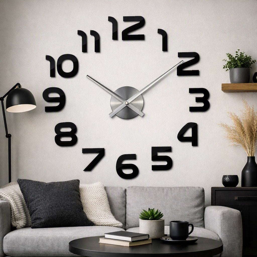 DIY Frameless Wall Clock