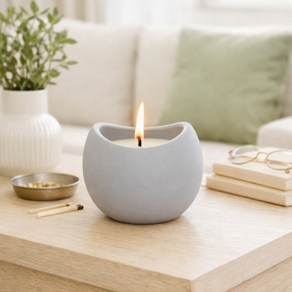 Soy Candle in Ceramic Pot