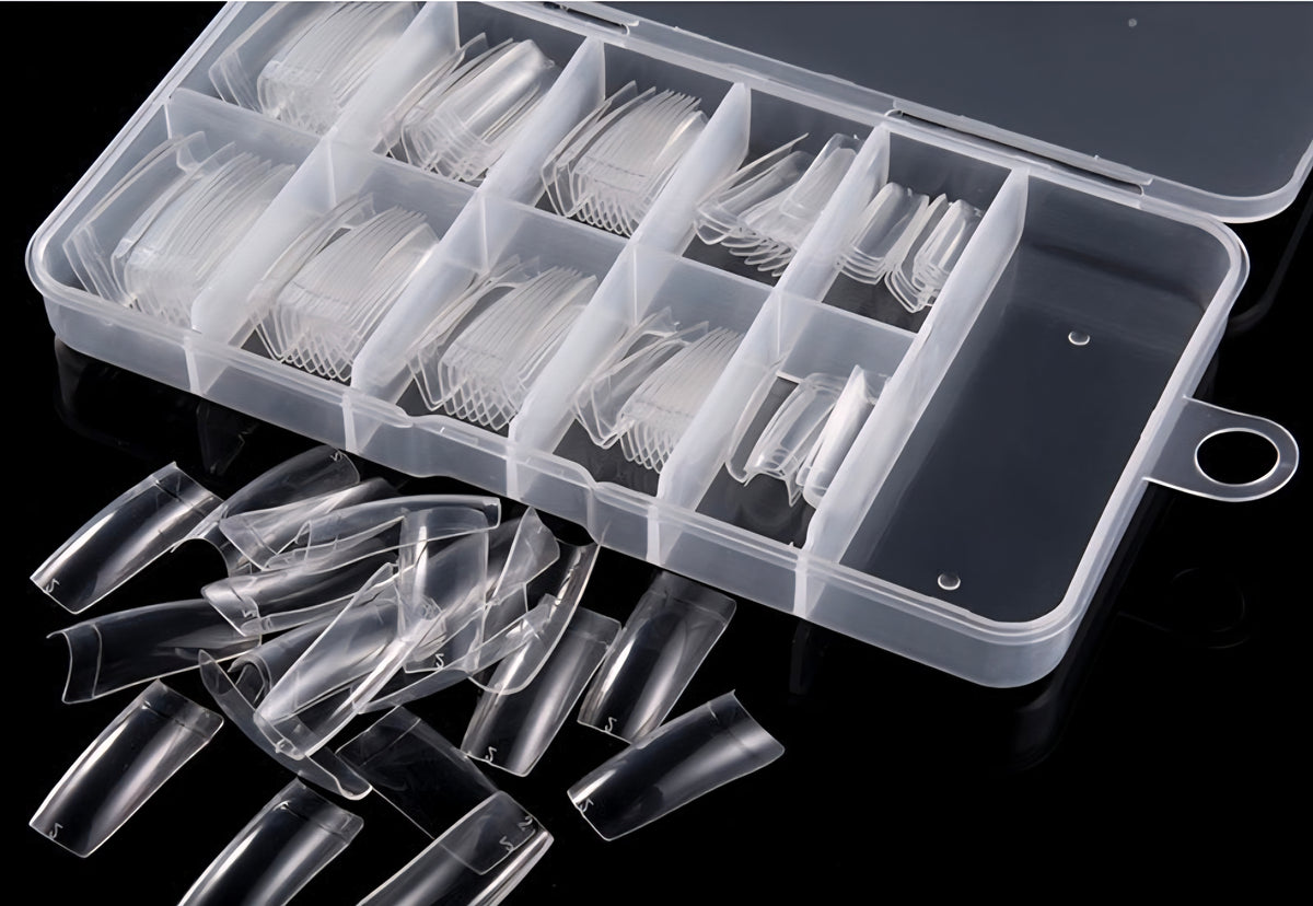 500-Piece Acrylic Nail Tips Kit