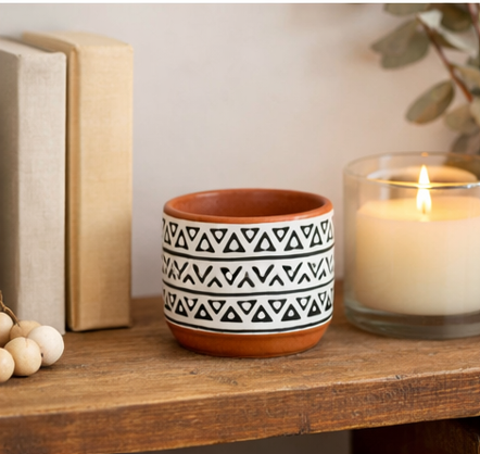 Patterned Ceramic Planters