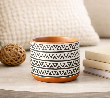 Patterned Ceramic Planters